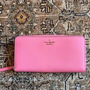 Kate Spade Pink Starburst Zip Wallet